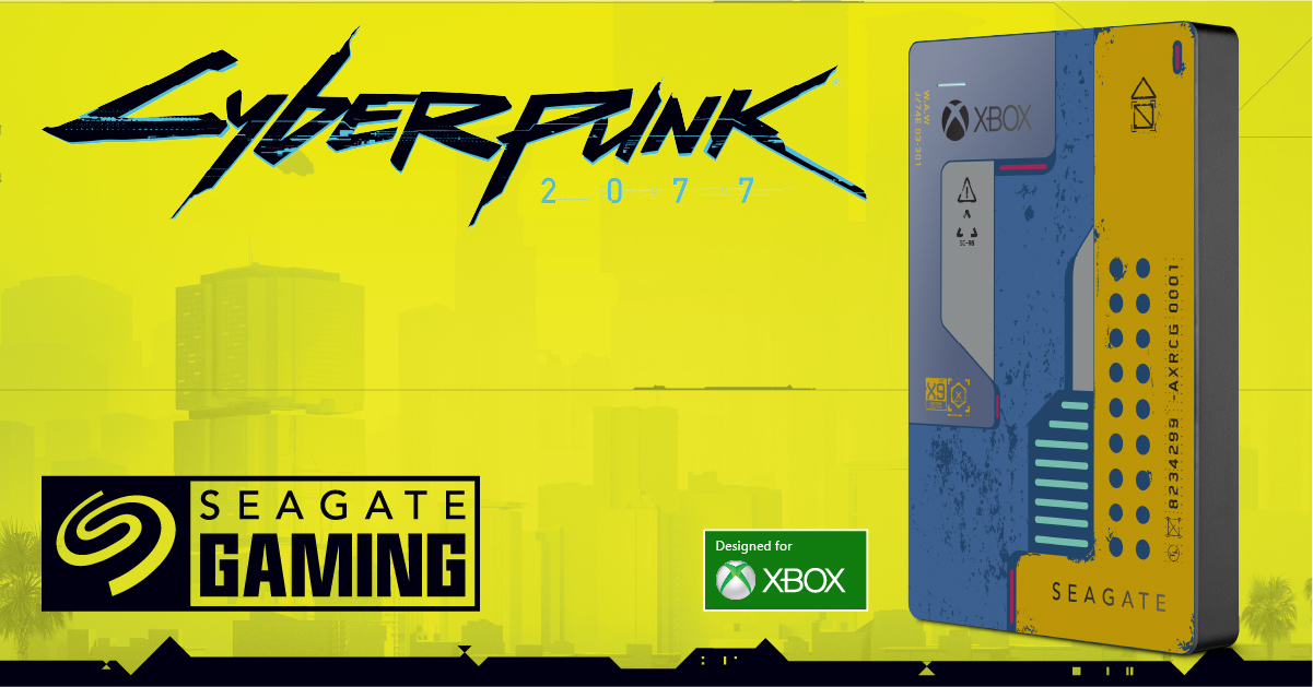 Check out the official Cyberpunk 2077 hardware from Xbox Seagate