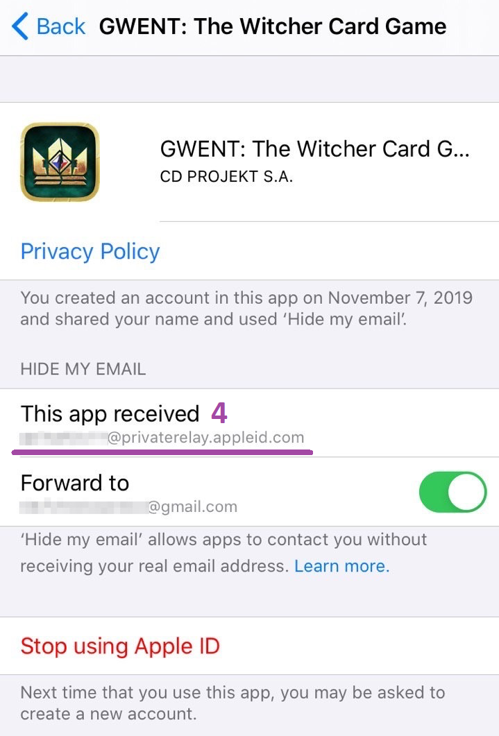 How To Find My Apple Id Email Address If I Chose Sign In With Apple Gwent The Witcher Card Game Technical Support Cd Projekt Red